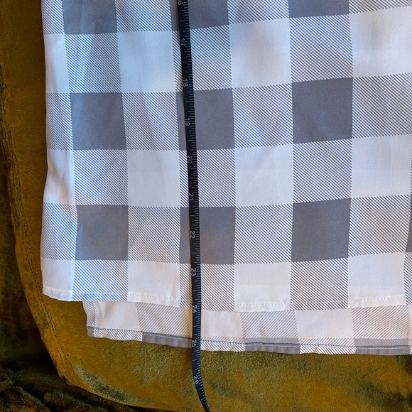 NWT The Limited SZ S White and Grey Check 3/4 Sleeve Blouse! - Picture 9 of 13